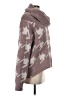 Barefoot Dreams Cozychic Lite 100% Polyester Houndstooth Brown Pullover Sweater Size S - photo 4