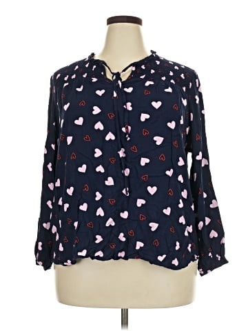 Como Black Long Sleeve Blouse (view 1)