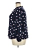 Como Black 100% Rayon Hearts Blue Long Sleeve Blouse Size 2X - photo 5