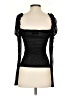 Shein Black Short Sleeve Top Size S - photo 2