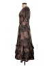 Hutch Animal Print Brown Cocktail Dress Size S - photo 5