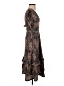 Hutch Animal Print Brown Cocktail Dress Size S - photo 4