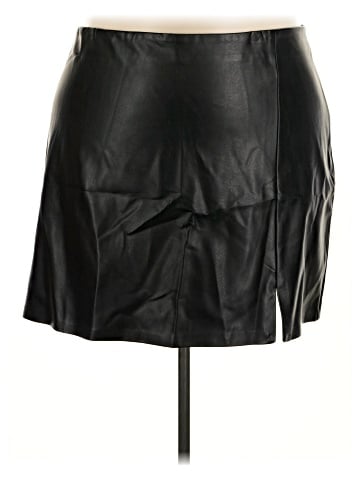 Topshop Faux Leather Skirt (view 1)