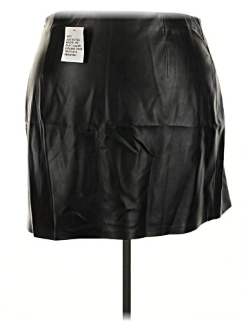 Topshop Faux Leather Skirt (view 2)