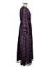 Scoop 100% Polyester Paisley Blue Casual Dress Size M - photo 4