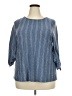 W5 Blue 3/4 Sleeve Blouse Size 2X - photo 1