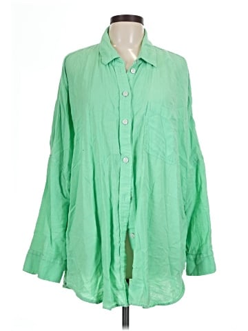American Eagle Outfitters Long Sleeve Button-Down Shirt (view 1)