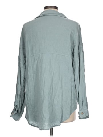 Altar'd State Long Sleeve Button-Down Shirt (view 2)