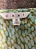 CAbi 100% Polyester Green Short Sleeve Blouse Size M - photo 7