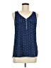 Fortune + Ivy 100% Polyester Blue Sleeveless Blouse Size M - photo 1