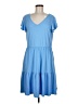 HOTOUCH Solid Blue Casual Dress Size M - photo 1