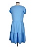 HOTOUCH Solid Blue Casual Dress Size M - photo 2