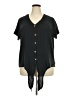 Torrid Black Short Sleeve Blouse Size 3X Plus (3) - photo 1