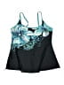 Unbranded Graphic Teal Swimsuit Top Size 5XL - photo 1