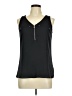 Fortune + Ivy 100% Polyester Black Sleeveless Blouse Size M - photo 1