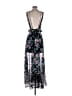 Express 100% Polyester Floral Black Cocktail Dress Size 4 - photo 2