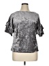 Mossimo Supply Co. Metallic Silver Short Sleeve Top Size XL - photo 1