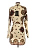 PrettyLittleThing 100% Polyester Paisley Brown Tan Casual Dress Size 4 - photo 2