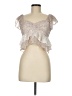 Lush 100% Polyester Ivory Sleeveless Blouse Size M - photo 1