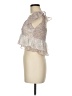 Lush 100% Polyester Ivory Sleeveless Blouse Size M - photo 5