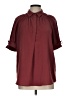 Max Studio 100% Polyester Burgundy Short Sleeve Polo Size L - photo 1