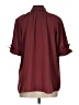 Max Studio 100% Polyester Burgundy Short Sleeve Polo Size L - photo 2