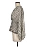 Max Studio 100% Polyester Silver Long Sleeve Blouse Size M - photo 5