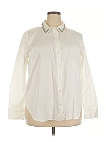 Ann Taylor Long Sleeve Button-Down Shirt (view 1)