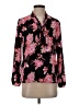 J.Crew 100% Polyester Floral Black Long Sleeve Blouse Size XS - photo 1