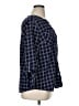 Notations Plaid Blue 3/4 Sleeve Blouse Size XL - photo 4