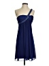 Cache 100% Polyester Solid Blue Cocktail Dress Size 4 - photo 1