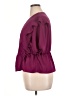 Express 100% Polyester Burgundy Short Sleeve Blouse Size XL - photo 5