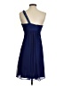 Cache 100% Polyester Solid Blue Cocktail Dress Size 4 - photo 2