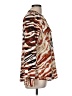 Calvin Klein 100% Polyester Animal Print Brown Long Sleeve Blouse Size M - photo 4