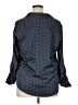 Liz Claiborne Polka Dots Blue Long Sleeve Button-Down Shirt Size XL - photo 2