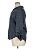 Liz Claiborne Polka Dots Blue Long Sleeve Button-Down Shirt Size XL - photo 5