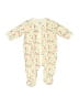 Roller Rabbit 100% Cotton Floral Ivory Long Sleeve Onesie Size 6-9 mo - photo 1