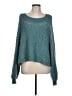 Free People 100% Cotton Teal Pullover Sweater Size L - photo 1