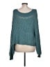 Free People 100% Cotton Teal Pullover Sweater Size L - photo 2