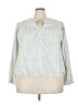 Universal Thread Polka Dots Ivory Long Sleeve Blouse Size 3X (estimated) - photo 1
