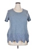 Lane Bryant Blue Short Sleeve Top Size 18 - 19 Plus - photo 1