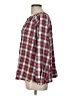 Old Navy Plaid Red Long Sleeve Blouse Size L - photo 5