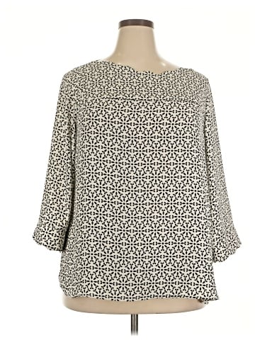 Truly Poppy 3/4 Sleeve Blouse (view 1)
