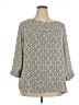 Truly Poppy 100% Polyester Ivory 3/4 Sleeve Blouse Size 2X - photo 1