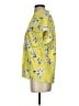 CAbi 100% Polyester Floral Yellow Short Sleeve Blouse Size XS - photo 5