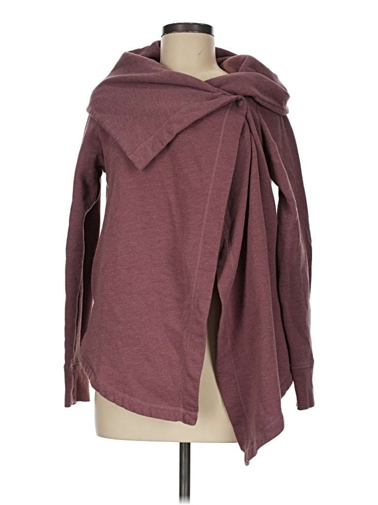 Pre-owned Z By Zella Sweatshirt In Burgundy