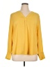 Ann Taylor Yellow Long Sleeve Blouse Size XL - photo 1