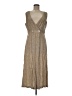Woolrich 100% Rayon Metallic Tan Casual Dress Size M - photo 1