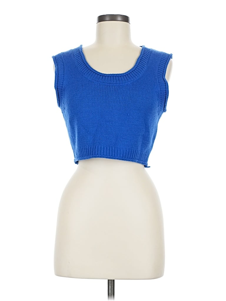 Pre-owned Vici Sweater Vest In Blue