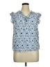 Angels 100% Rayon Blue Sleeveless Blouse Size L - photo 1